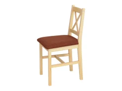 Silla de comedor MCW-F77 (juego de 2), tapizado natural terracota