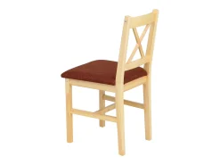 Silla de comedor MCW-F77 (juego de 2), tapizado natural terracota