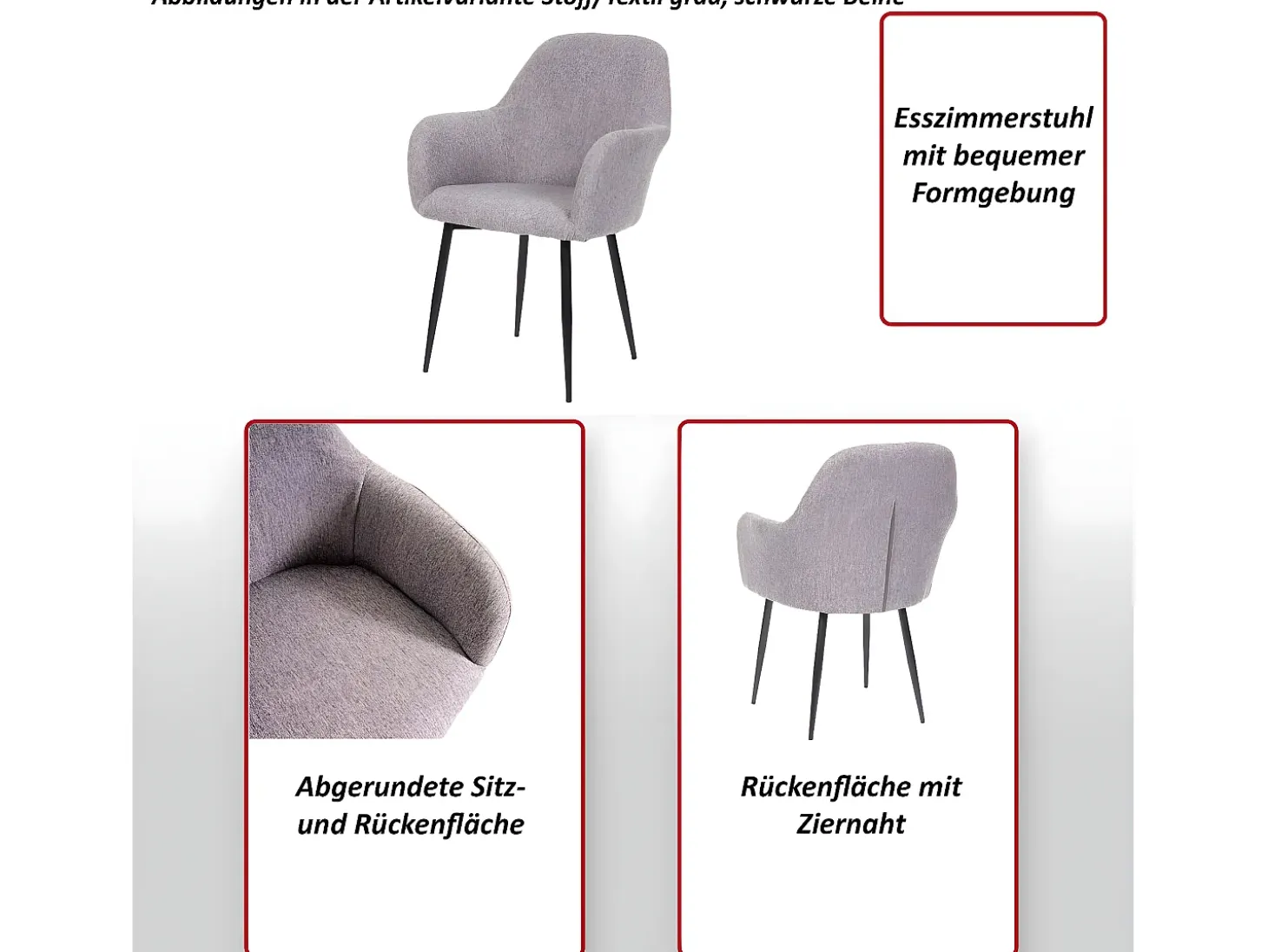 Silla de comedor MCW-F18 (juego de 6), terciopelo rosa antiguo, patas doradas