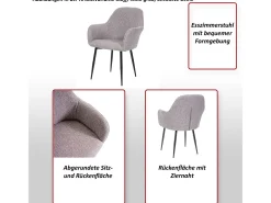 Silla de comedor MCW-F18 (set de 2), verde terciopelo, patas doradas