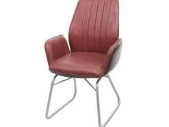 Silla de comedor MCW-G73, aspecto ante marrón