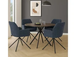 Silla de comedor MCW-G67, azul oscuro