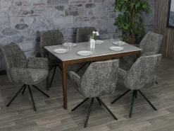 Silla de comedor MCW-G67, gris oscuro