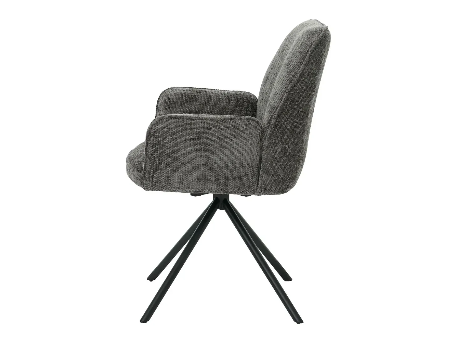 Silla de comedor MCW-G67, gris oscuro