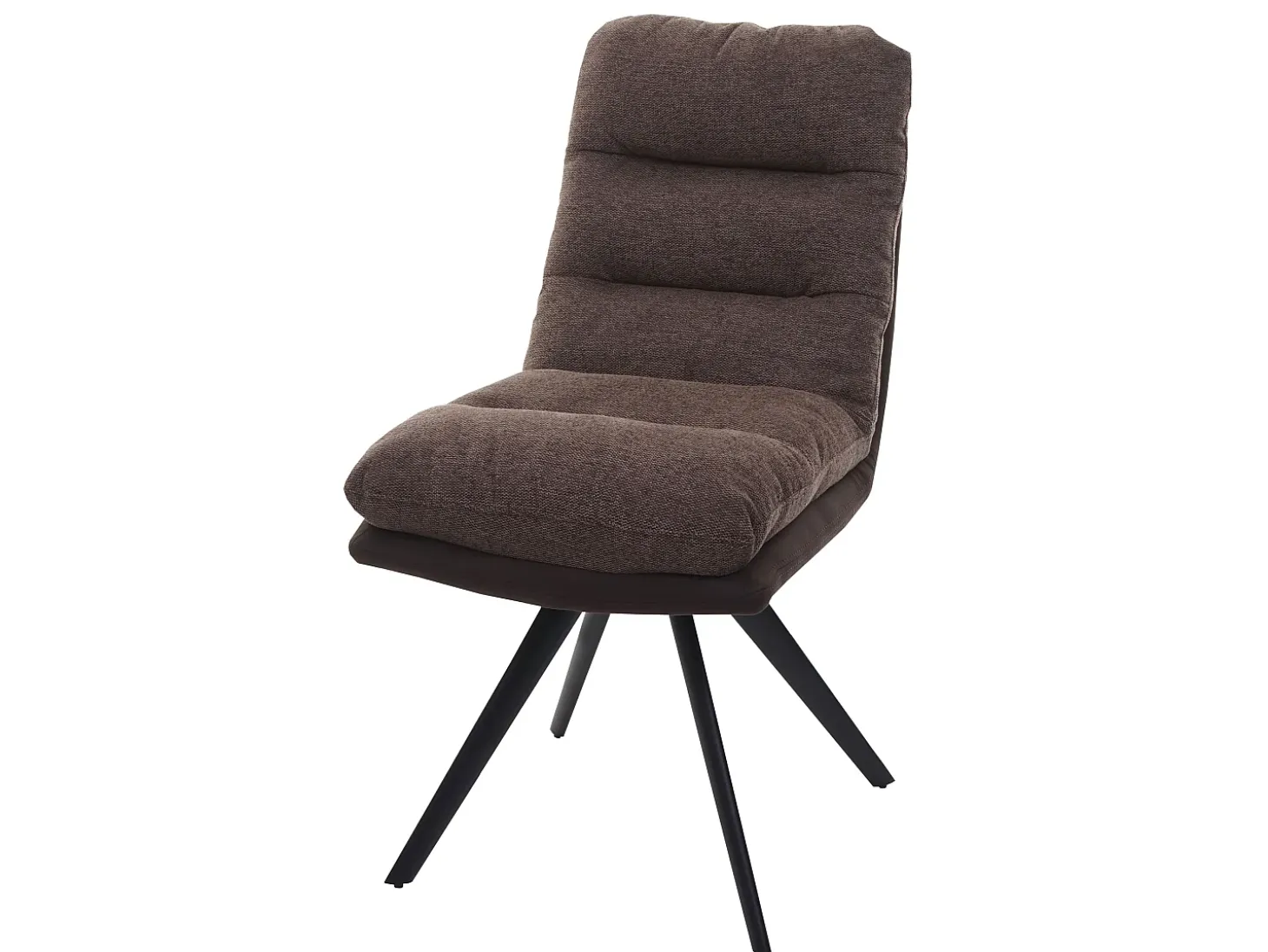 Silla de comedor MCW-G66, marrón-marrón oscuro