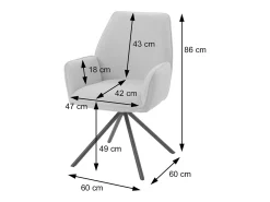 Silla de comedor MCW-G67, rojo