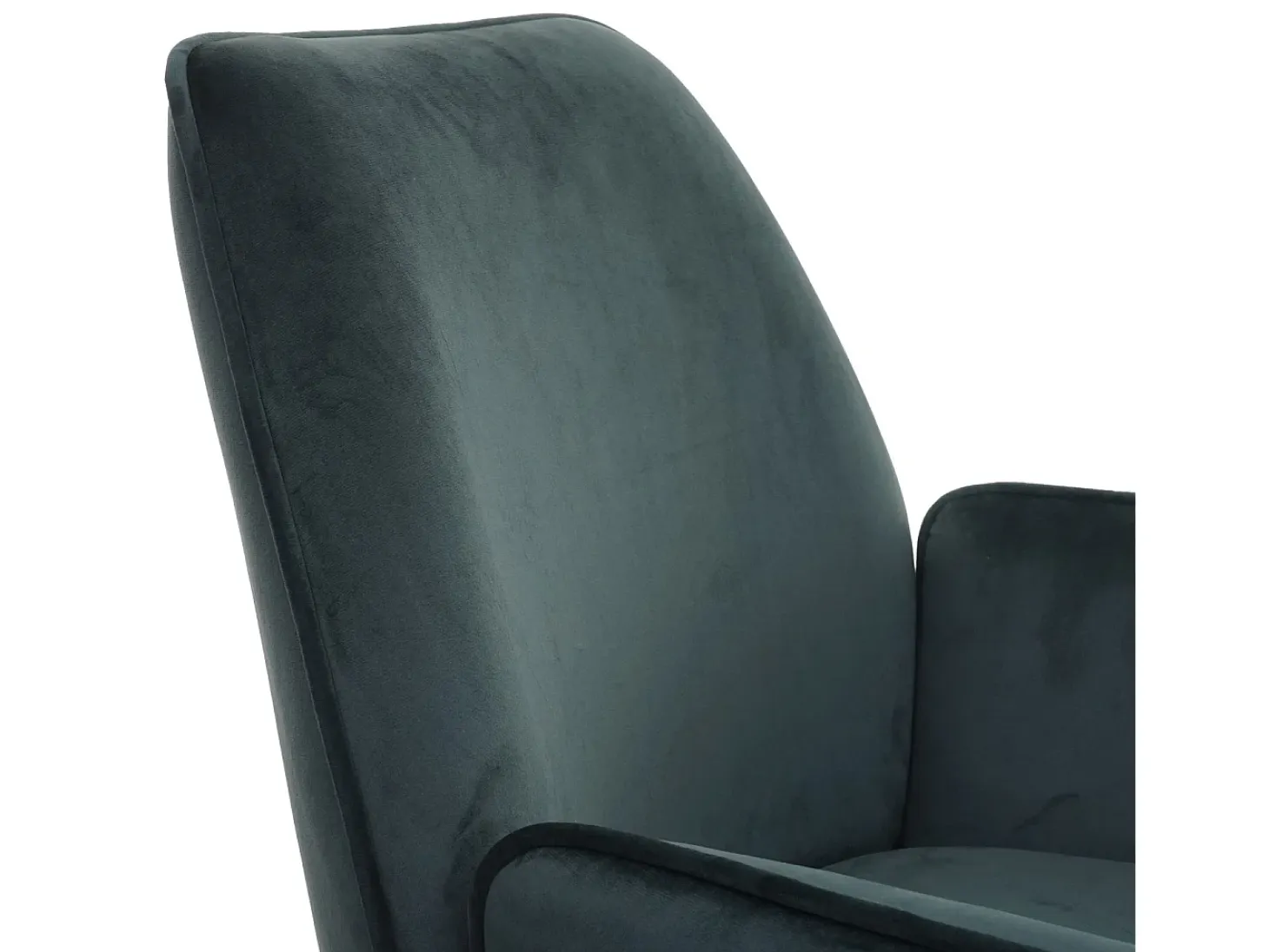 Silla de comedor MCW-G67, verde, patas negras