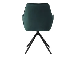 Silla de comedor MCW-G67, verde, patas negras