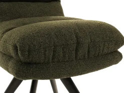 Silla de comedor MCW-G66 Bouclé, verde