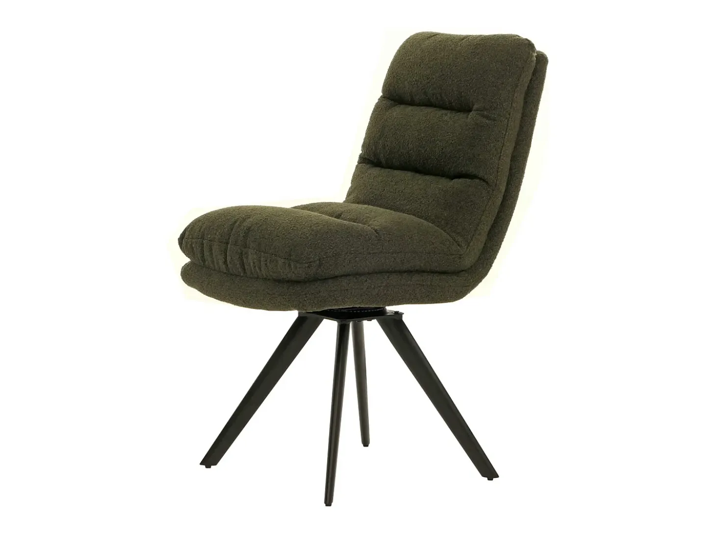 Silla de comedor MCW-G66 Bouclé, verde