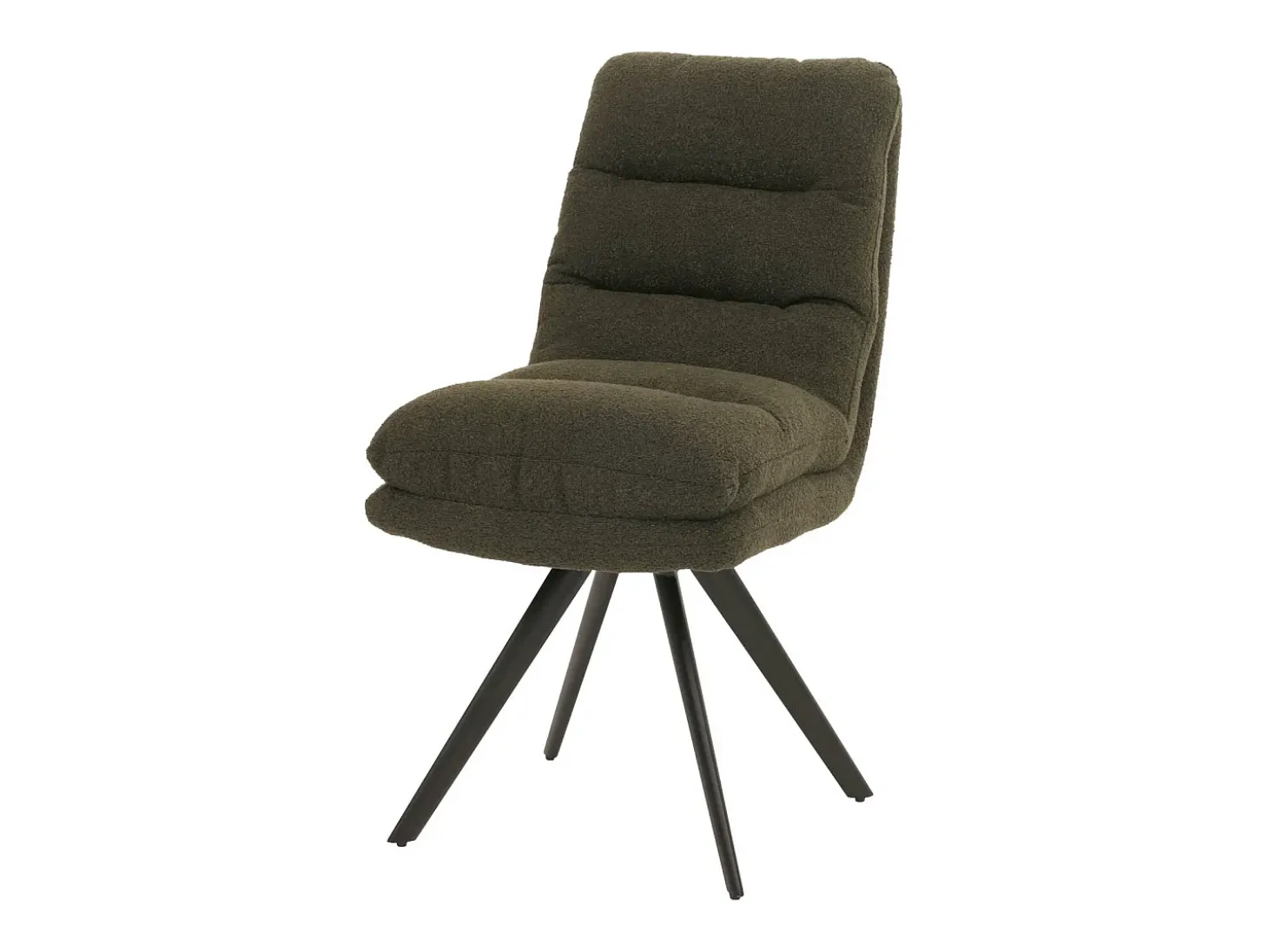 Silla de comedor MCW-G66 Bouclé, verde