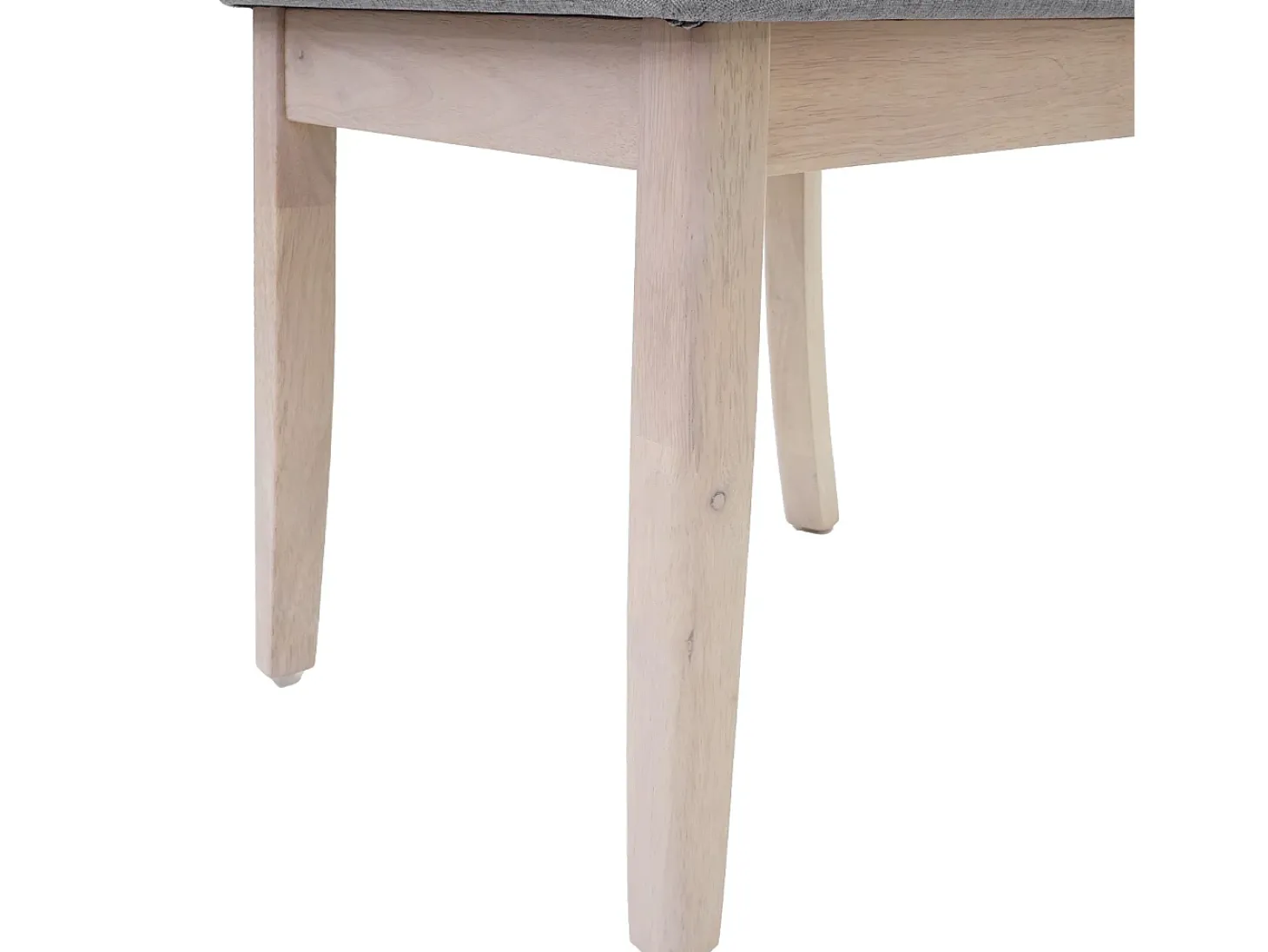 Silla de comedor MCW-G46 (juego de 6), estructura clara, gris