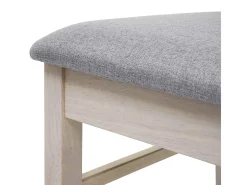 Silla de comedor MCW-G47 (juego de 2), estructura ligera, gris