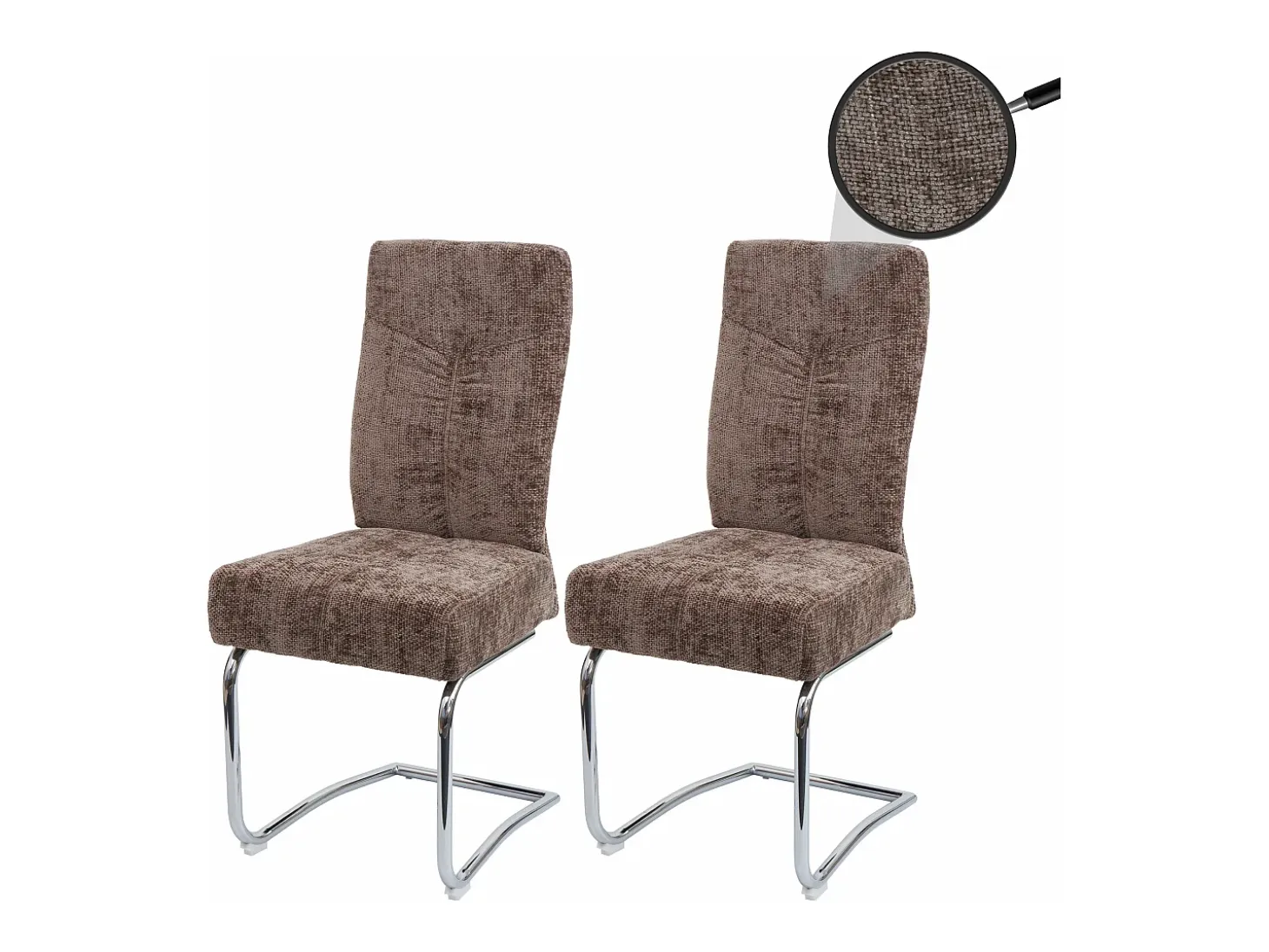 Silla de comedor MCW-G56 (juego de 2), marrón