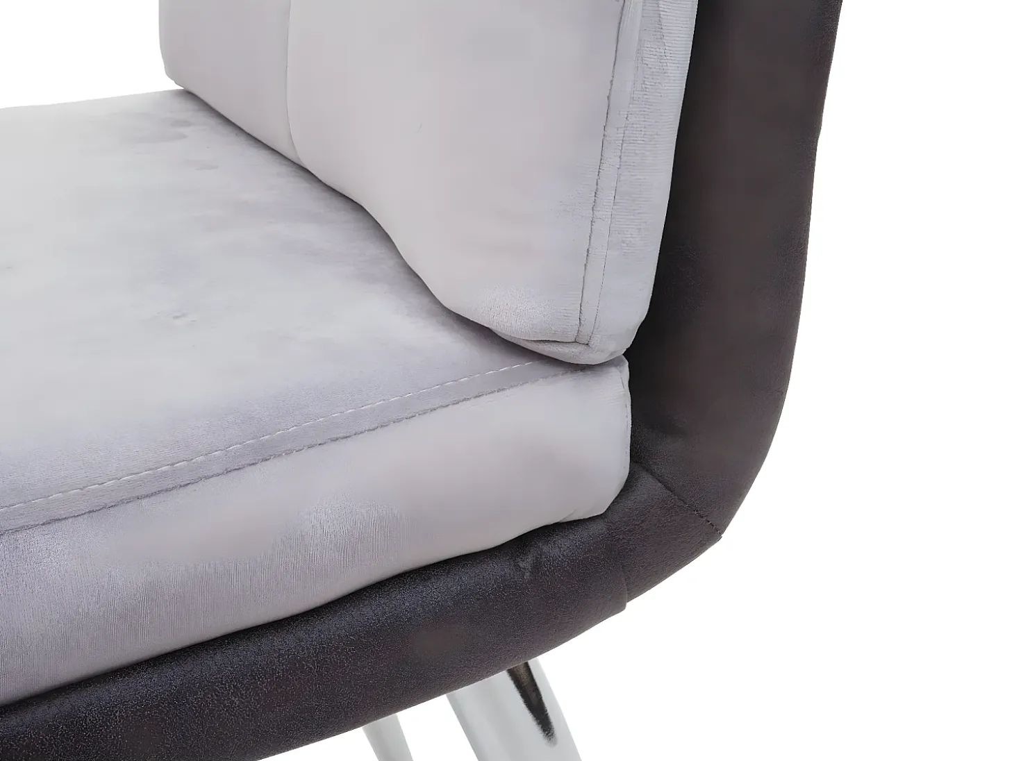 Silla de comedor MCW-G48 (juego de 6), gris