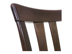 Silla de comedor MCW-G46 (juego de 2), estructura oscura, beige