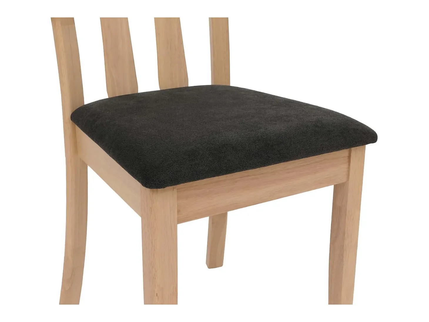 Silla de comedor MCW-G46 (juego de 2), estructura en color natural, negro