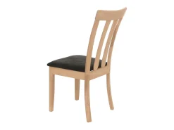 Silla de comedor MCW-G46 (juego de 2), estructura en color natural, negro