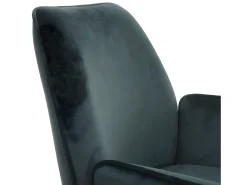 Silla de comedor MCW-G67 (juego de 6), verde, patas negras