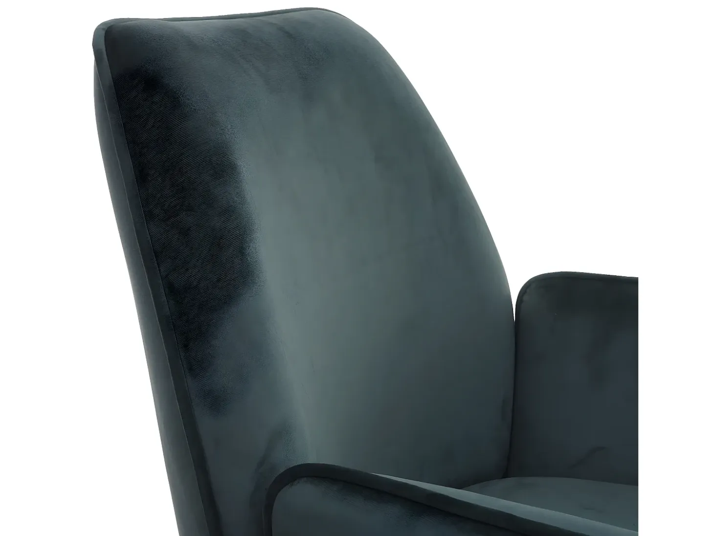 Silla de comedor MCW-G67 (juego de 6), verde, patas negras