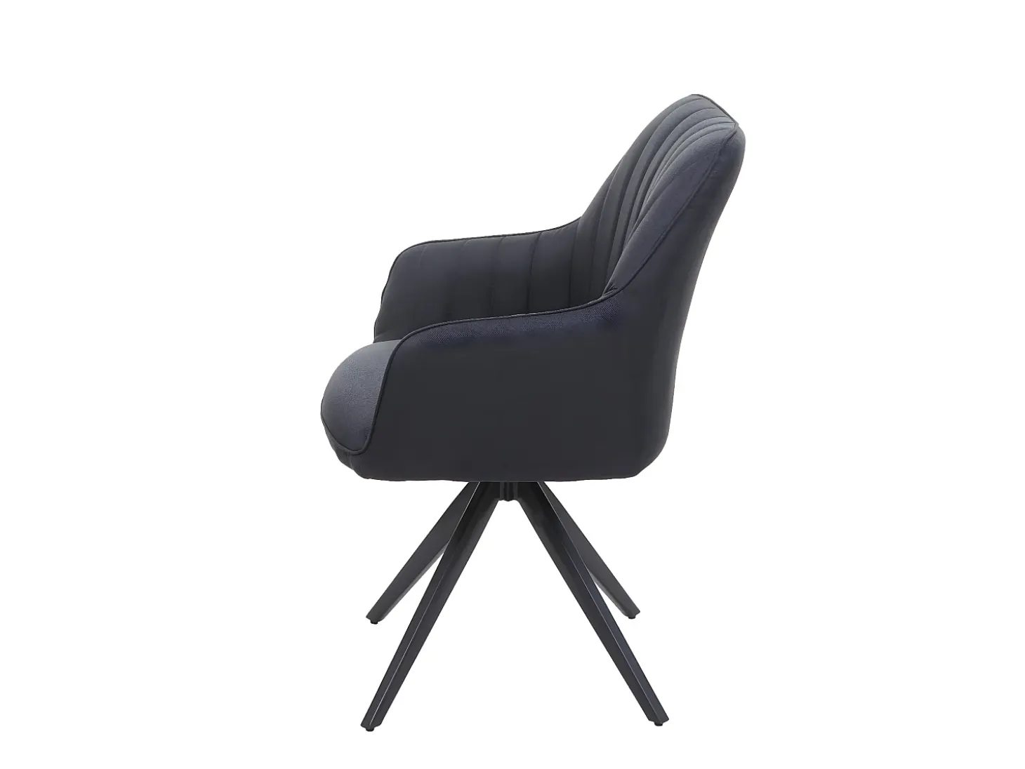 Silla de comedor MCW-H73, gris oscuro
