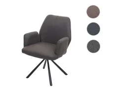 Silla de comedor MCW-H71, gris-marrón