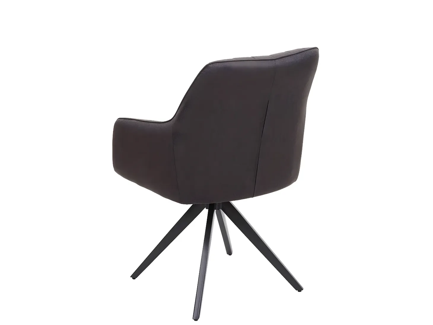 Silla de comedor MCW-H73, gris-marrón