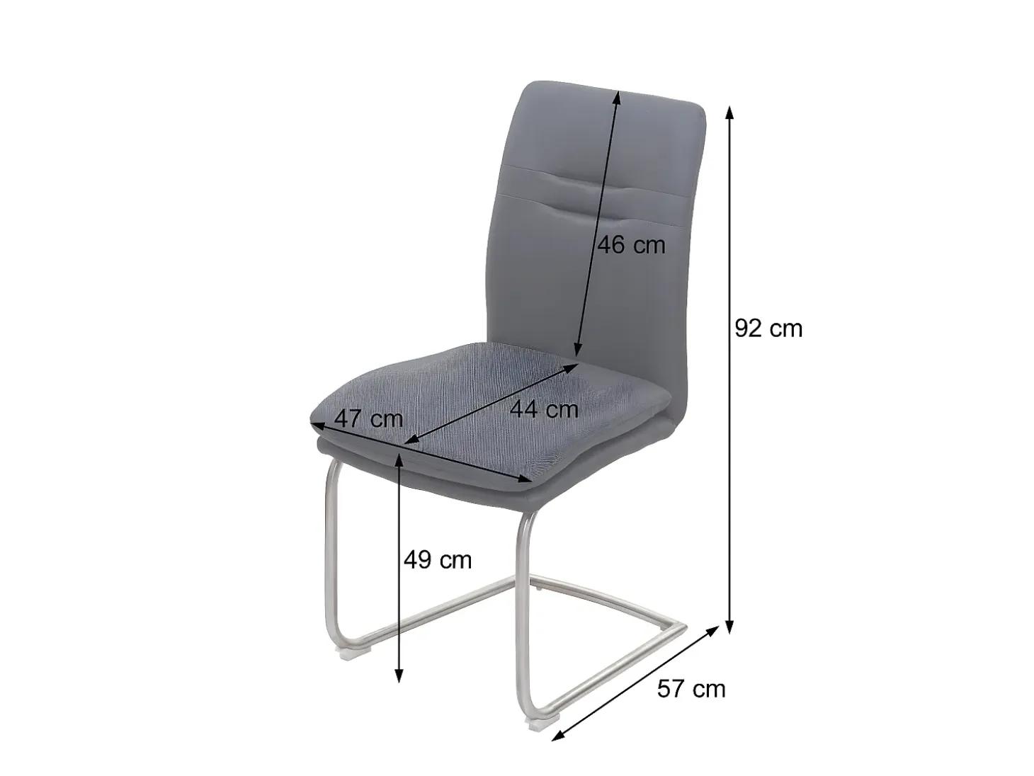 Silla de comedor MCW-H70, marrón