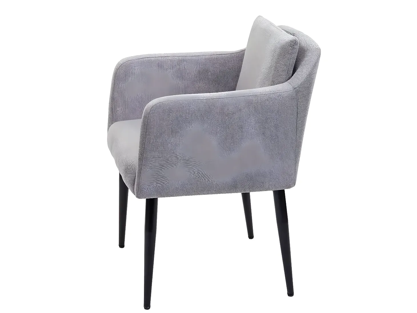 Silla de comedor MCW-H93 (juego de 6), tela/textil gris claro
