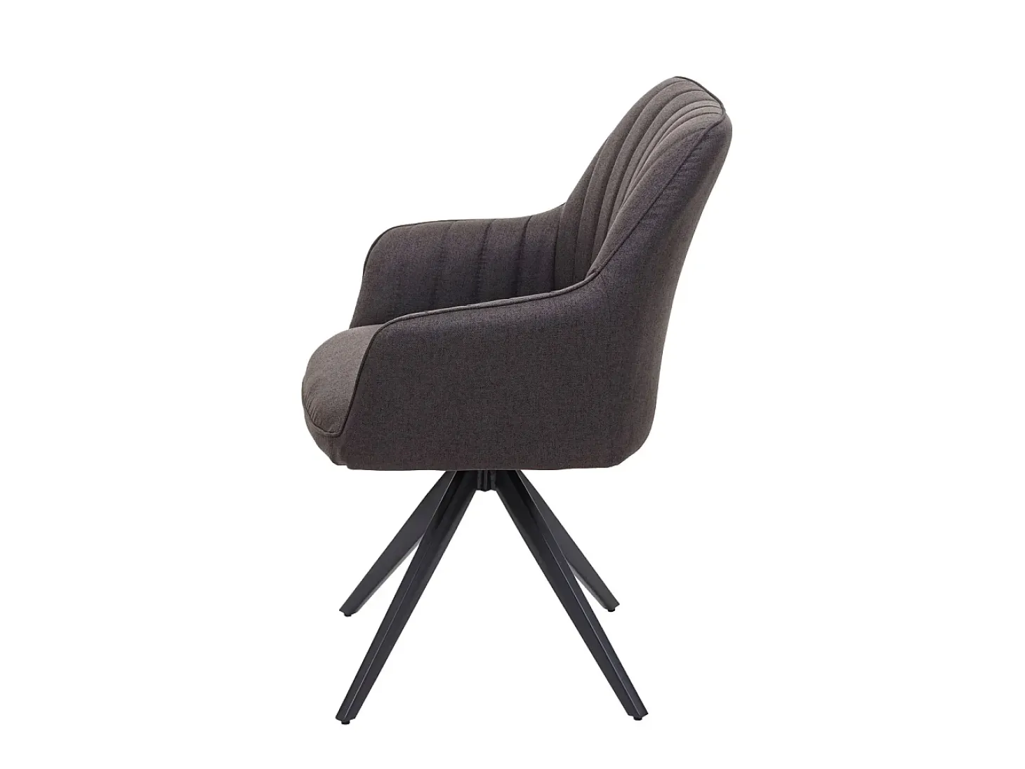 Silla de comedor MCW-H73 (juego de 6), gris-marrón