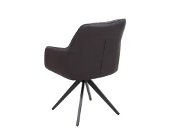 Silla de comedor MCW-H73 (juego de 6), gris-marrón