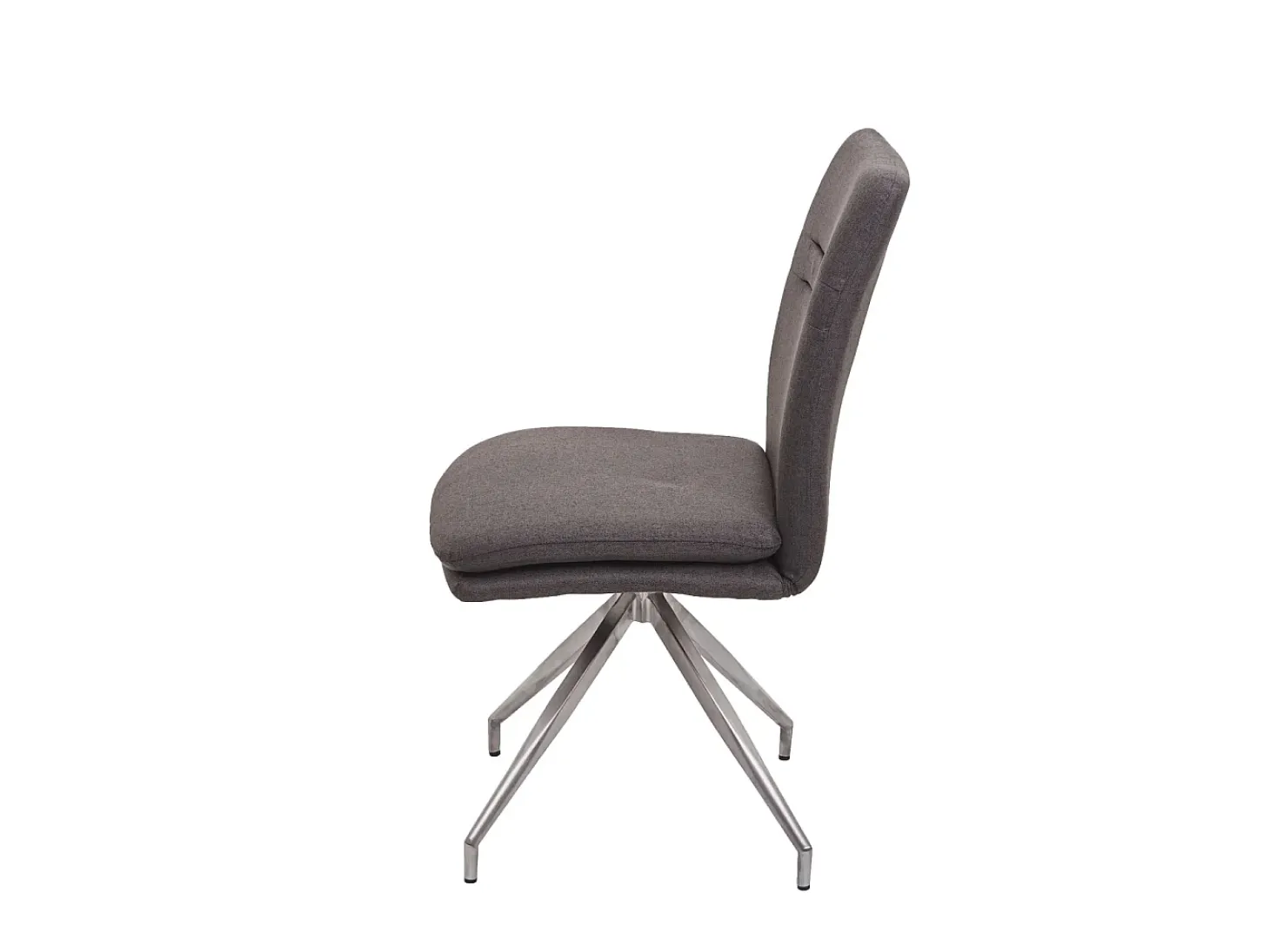 Silla de comedor MCW-H70 (set de 2), gris-marrón