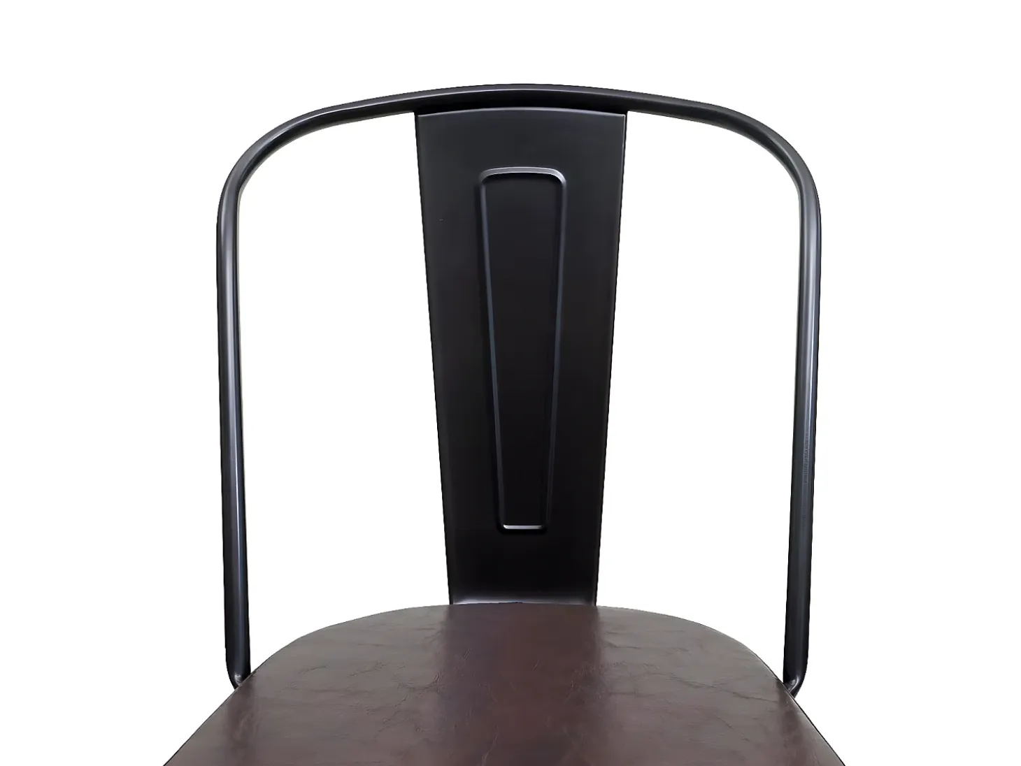 Silla de comedor MCW-H10e (set de 2), negro-marrón
