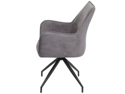 Silla de comedor MCW-K15, gris oscuro