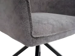 Silla de comedor MCW-K15, gris oscuro