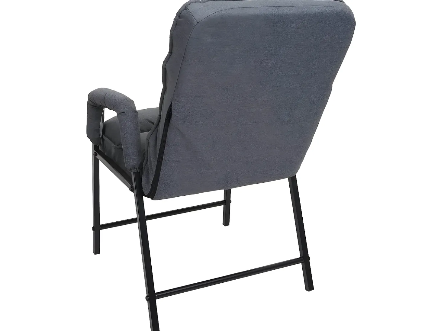 Silla de comedor MCW-K40, tela/textil gris oscuro