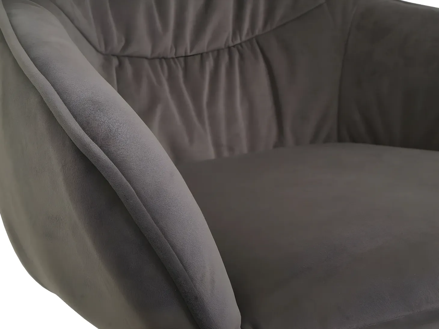 Silla de comedor MCW-K28 (juego de 6), tela/textil marrón