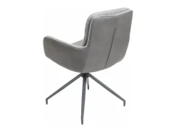 Silla de comedor MCW-K32 (juego de 6), gris-gris oscuro
