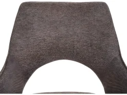 Silla de comedor MCW-K30 (juego de 6), marrón-marrón oscuro