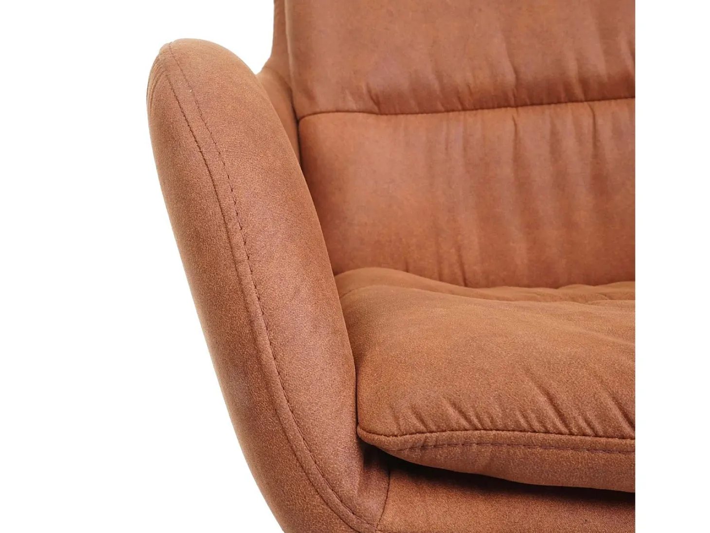 Silla de comedor MCW-K32 (juego de 6), aspecto ante marrón