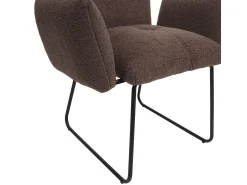 Silla de comedor MCW-K34 (juego de 6), marrón