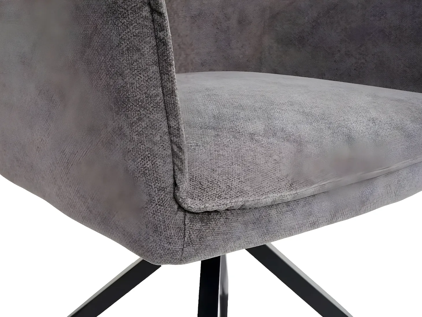 Silla de comedor MCW-K15 (juego de 6), gris oscuro