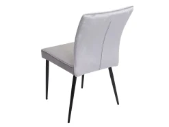 Silla de comedor MCW-K16 (set de 2), gris claro