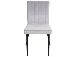Silla de comedor MCW-K16 (set de 2), gris claro