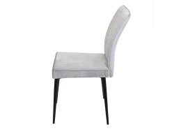 Silla de comedor MCW-K16 (set de 2), gris claro
