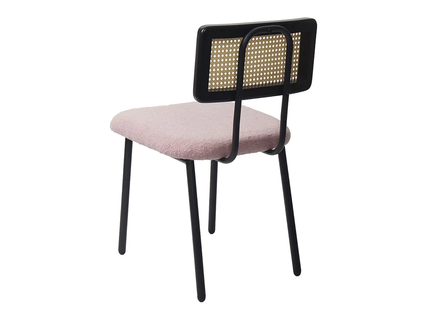 Silla de comedor MCW-K88 (set de 2), Tela/Textil rosa