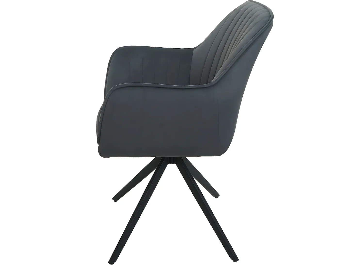 Silla de comedor MCW-L79 (juego de 6), antracita