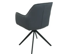 Silla de comedor MCW-L79 (juego de 6), antracita