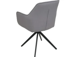 Silla de comedor MCW-L79 (juego de 6), gris claro