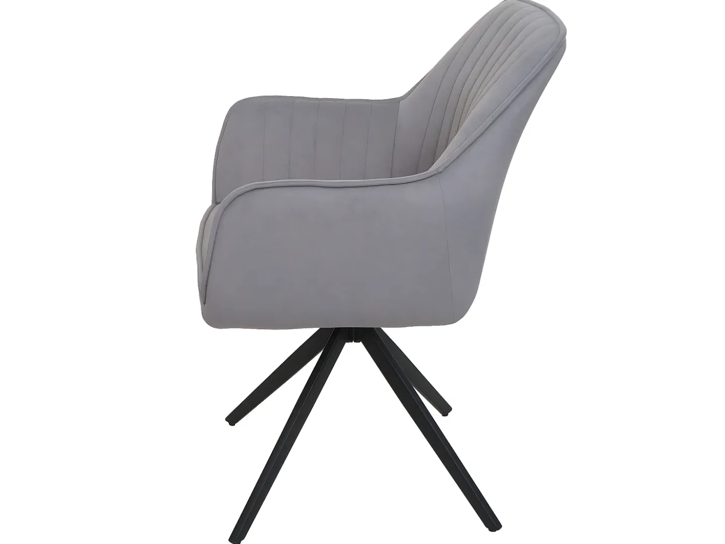 Silla de comedor MCW-L79 (juego de 6), gris claro